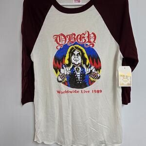 Obey Worldwide Live 1989 Raglan Graphic Shirt NWT Streetwear Size S